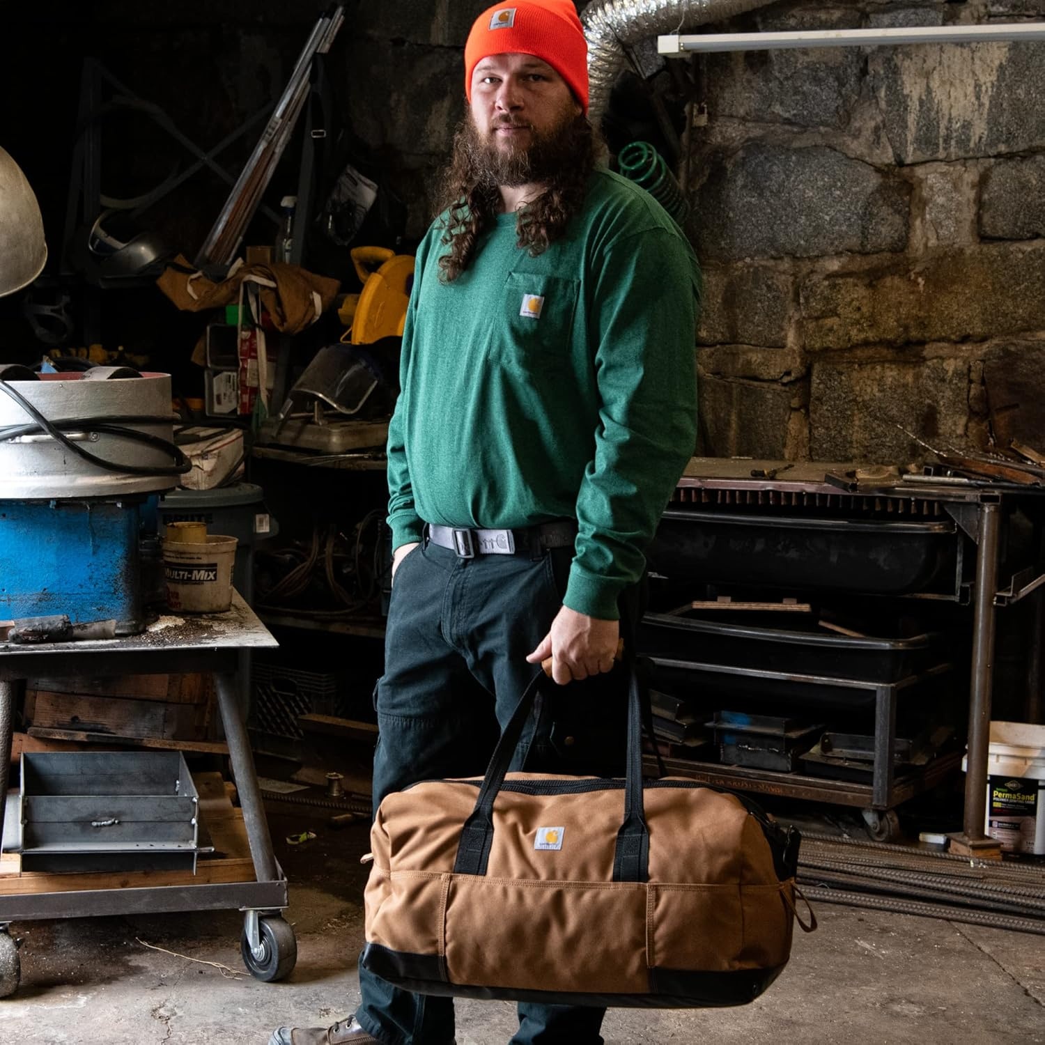 image:imageCarhartt Classic Duffels HeavyDuty Bag for Jobsite Gym and TravelBlack