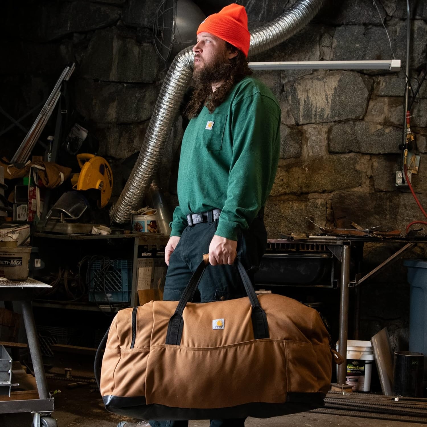 image:imageCarhartt Classic Duffels HeavyDuty Bag for Jobsite Gym and TravelBlack
