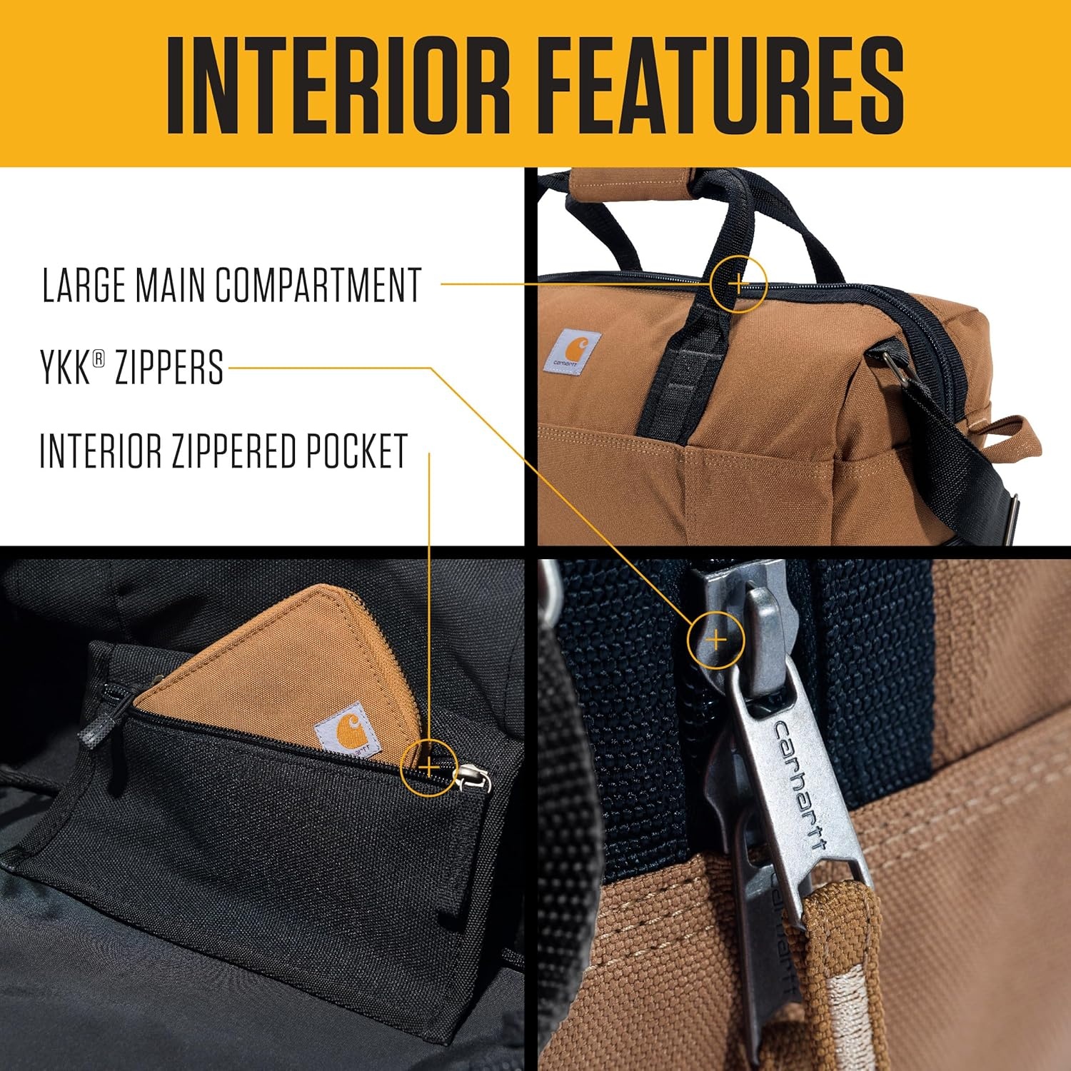 image:imageCarhartt Classic Duffels HeavyDuty Bag for Jobsite Gym and TravelGravel