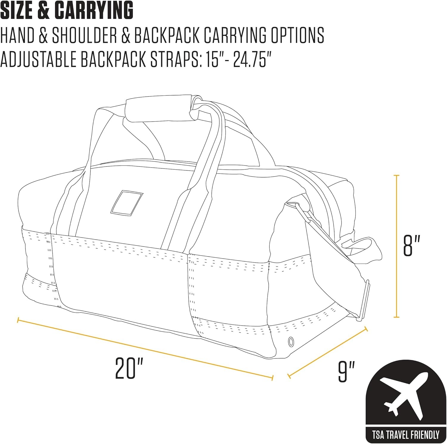 image:imageCarhartt Classic Duffels HeavyDuty Bag for Jobsite Gym and TravelGravel