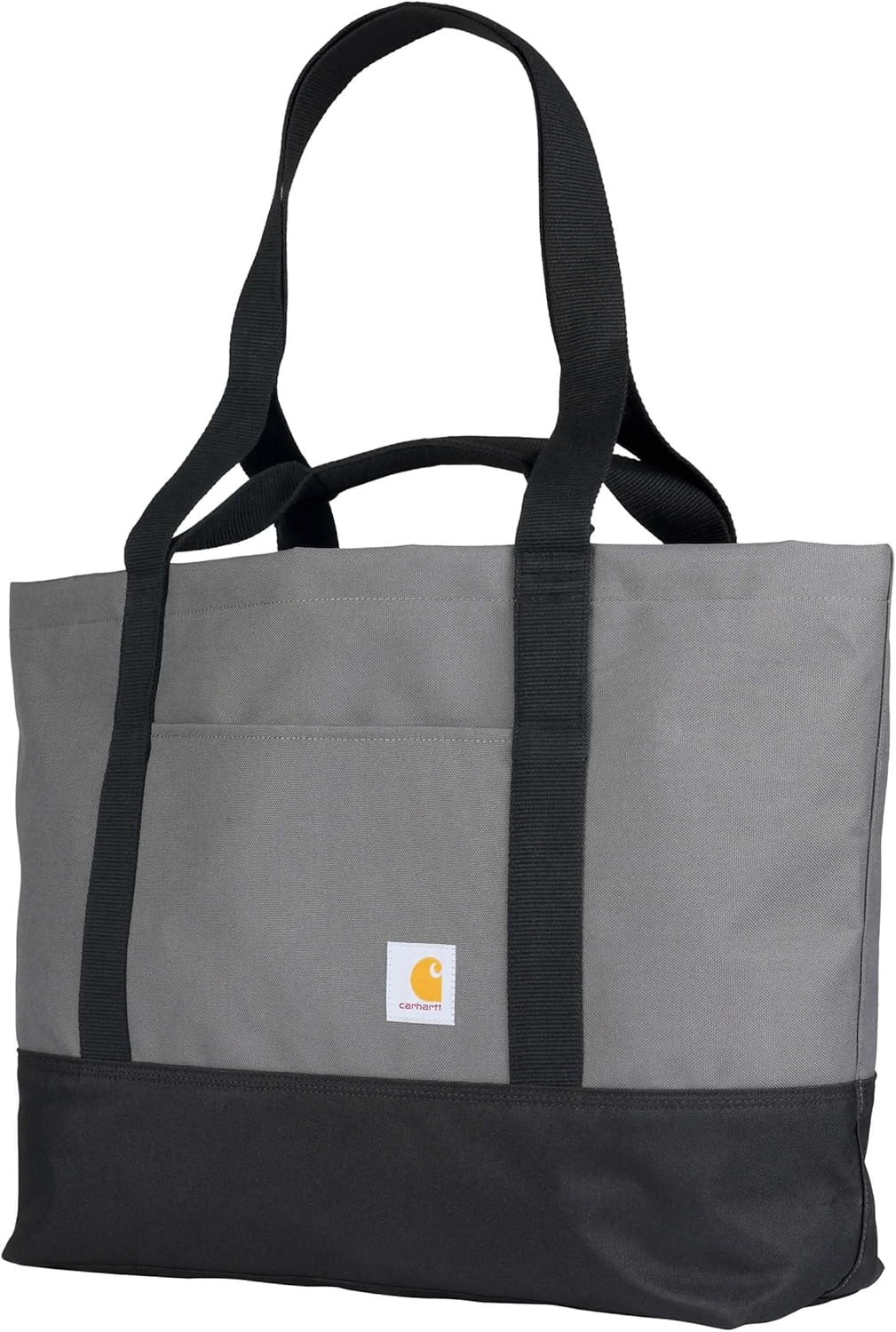image:imageCarhartt Classic Vertical Open Tote Bag Durable Water Repellent Material WHand and Shoulder StrapsGravel