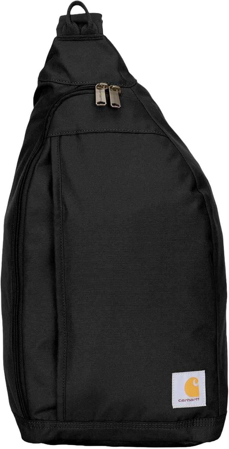 image:imageCarhartt Durable Sling Bag Crossbody Backpack with Side Release Buckle Tablet Sleeve and Adjustable Strap BlackBlack