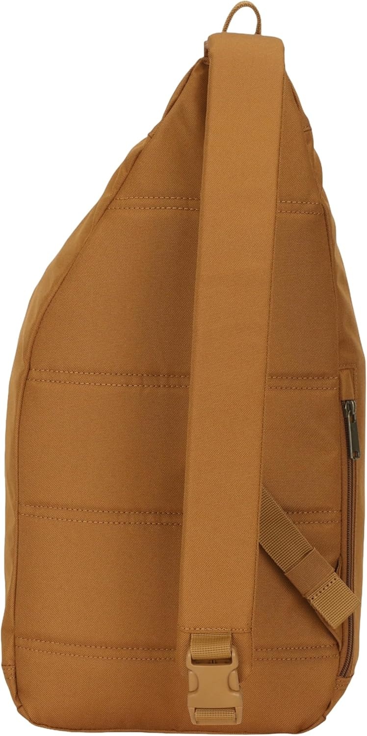 image:imageCarhartt Durable Sling Bag Crossbody Backpack with Side Release Buckle Tablet Sleeve and Adjustable Strap BlackCarhartt Brown