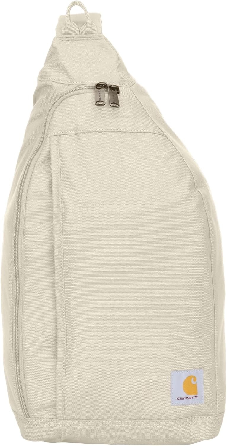 image:imageCarhartt Durable Sling Bag Crossbody Backpack with Side Release Buckle Tablet Sleeve and Adjustable Strap BlackChalk