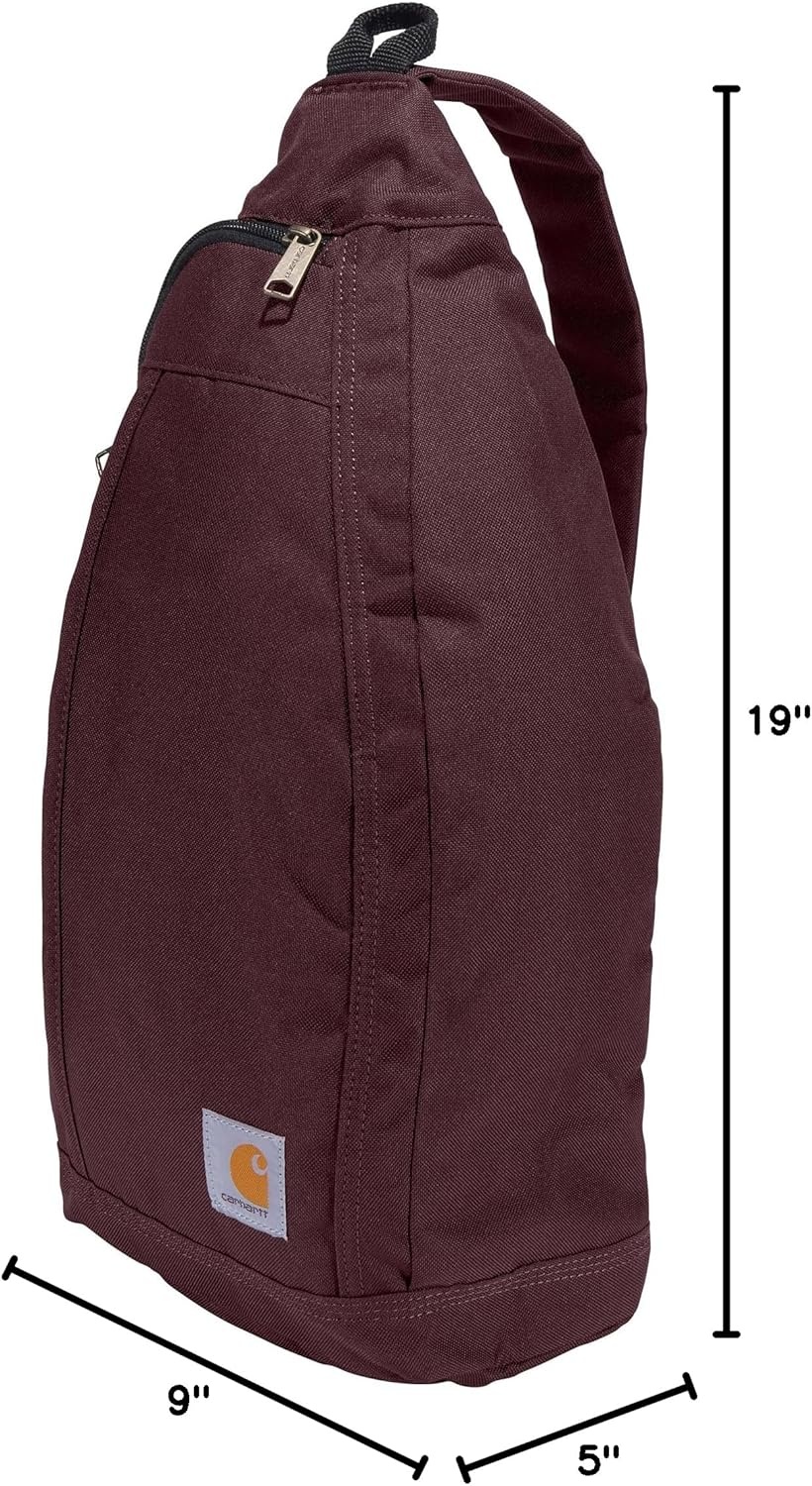 image:imageCarhartt Durable Sling Bag Crossbody Backpack with Side Release Buckle Tablet Sleeve and Adjustable Strap BlackCrossbody Backpack Port
