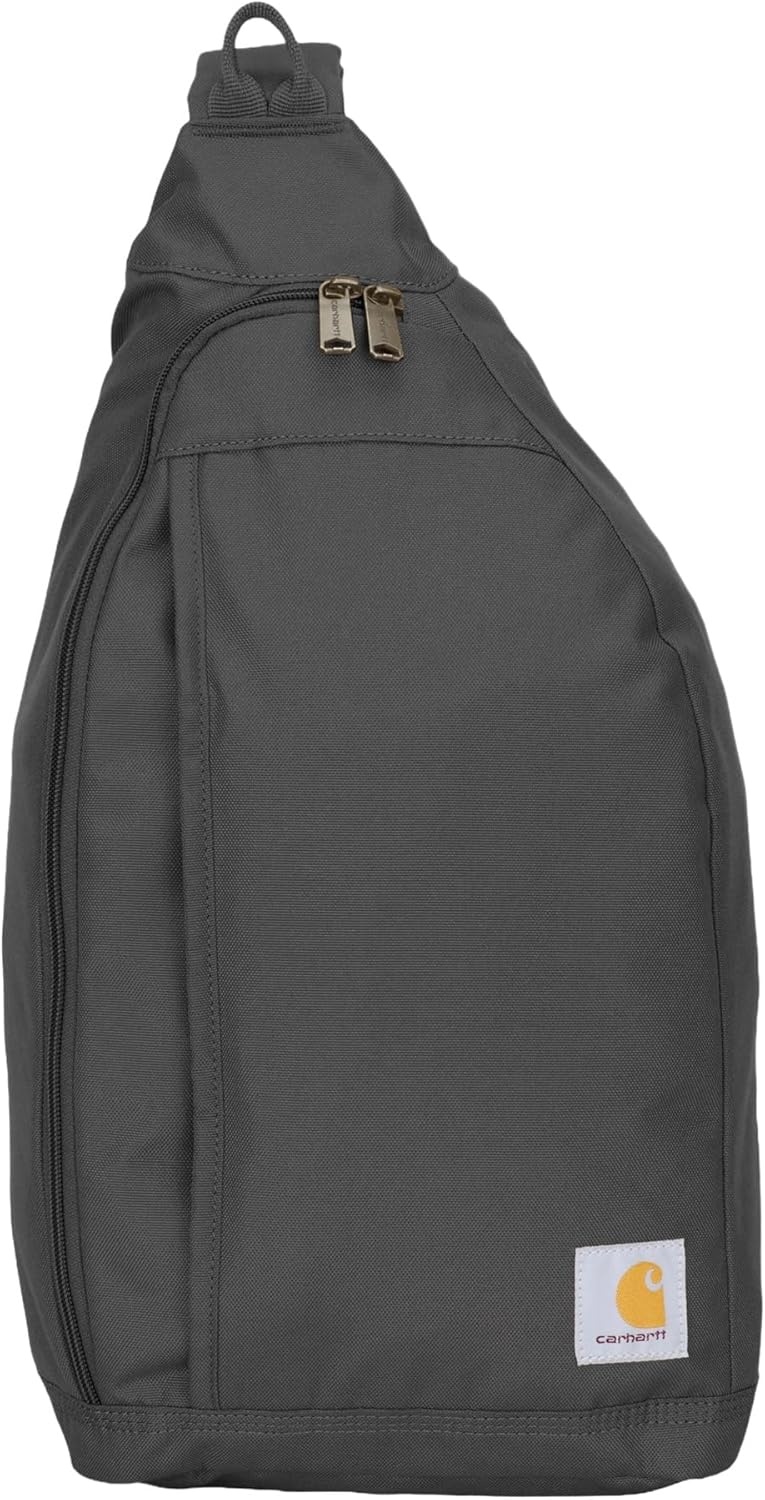 image:imageCarhartt Durable Sling Bag Crossbody Backpack with Side Release Buckle Tablet Sleeve and Adjustable Strap BlackGravel