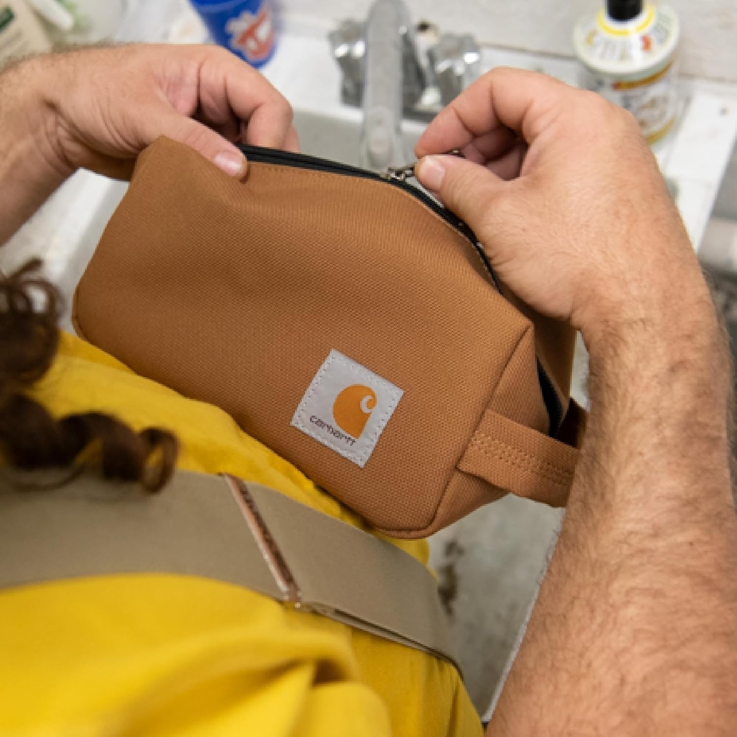 image:imageCarhartt Durable Travel Kit Organize Essentials Wthe Water Resistance Toiletry Bag BlackEarly Fog
