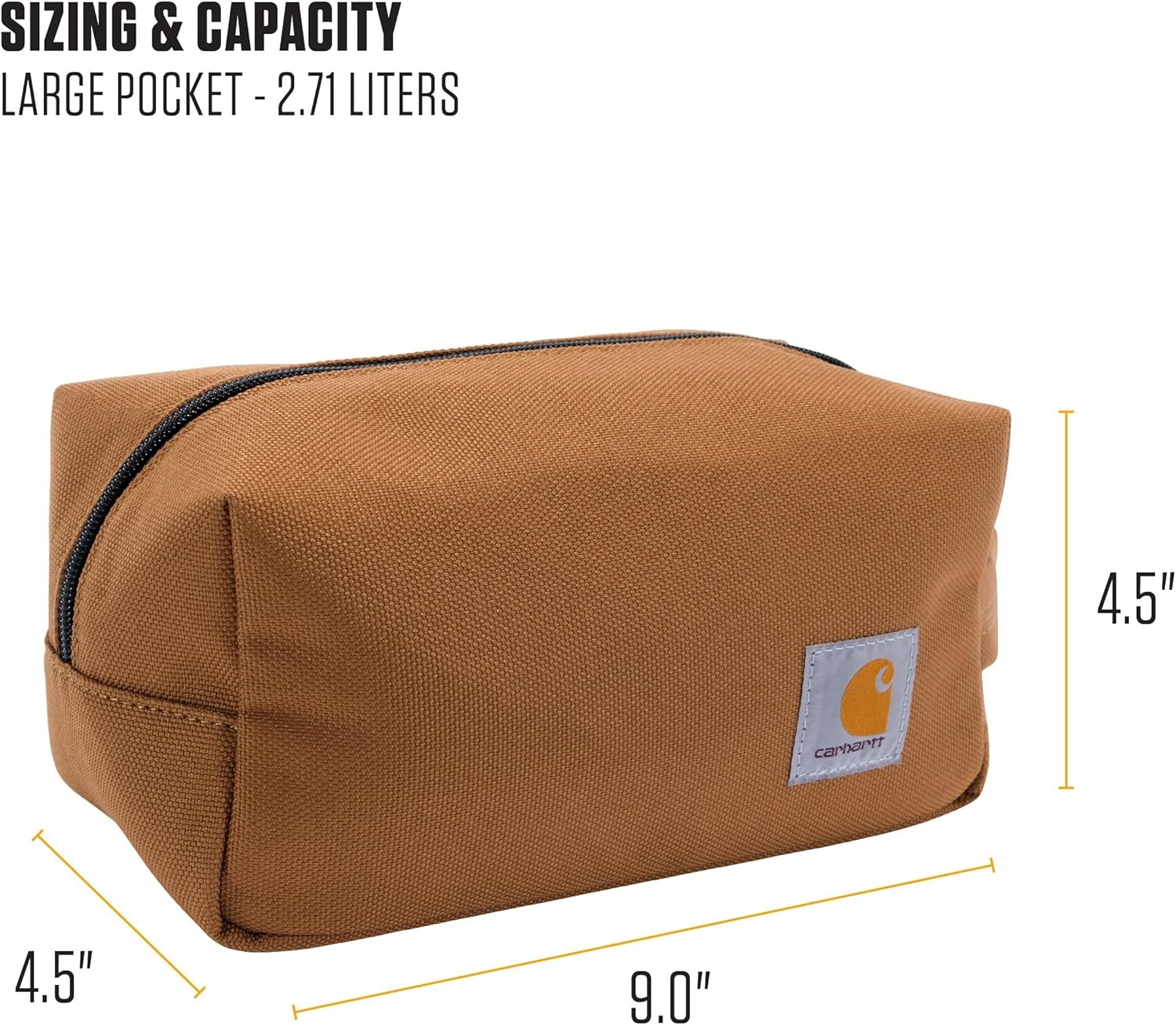 image:imageCarhartt Durable Travel Kit Organize Essentials Wthe Water Resistance Toiletry Bag BlackIndustry Red