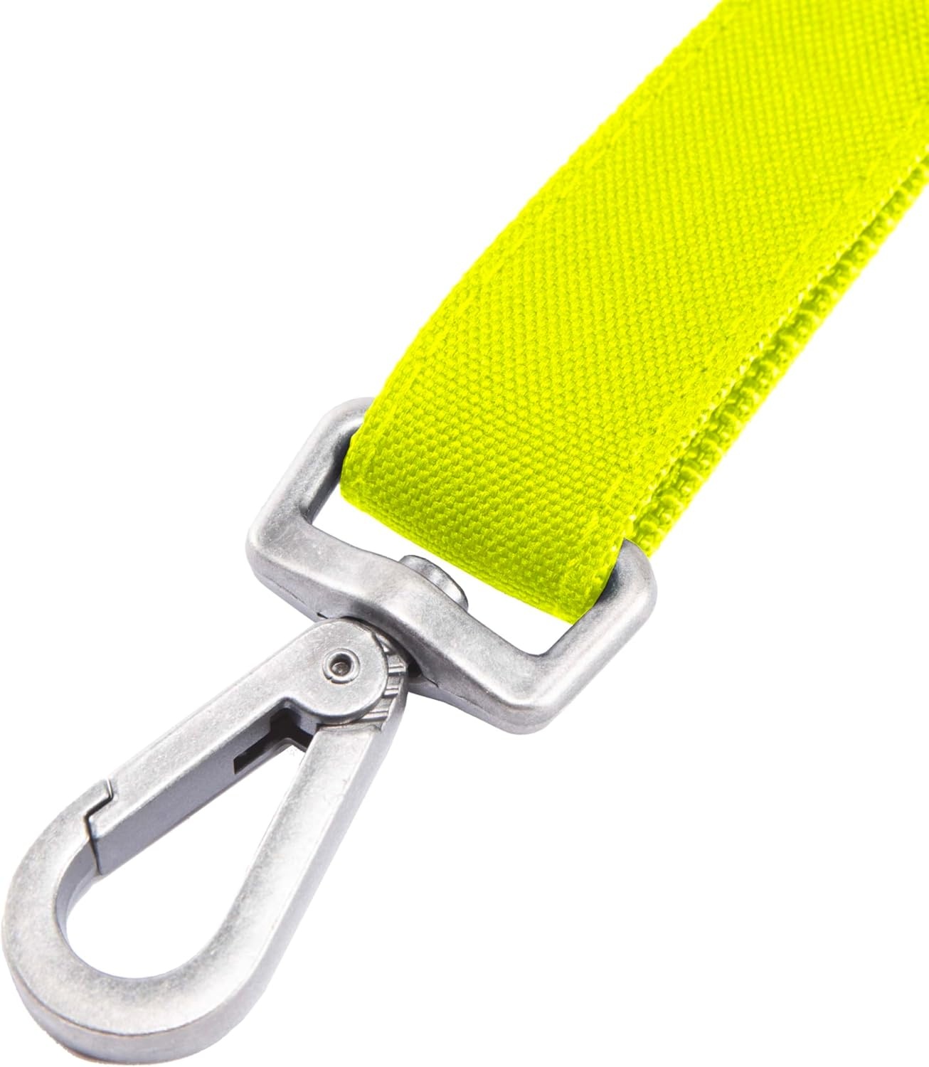 imageCarhartt Field Dog Leash Durable 600Denier Fabric WAdjustable Metal DRing Hardware Carhartt Brown LargeBrite Lime