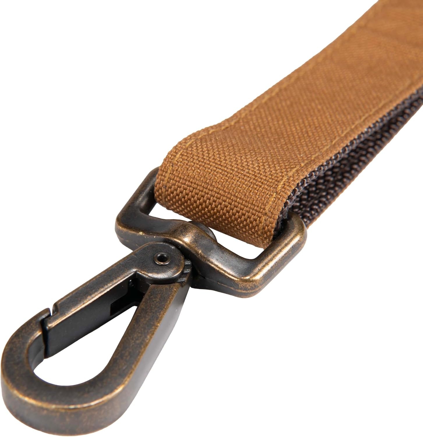 imageCarhartt Field Dog Leash Durable 600Denier Fabric WAdjustable Metal DRing Hardware Carhartt Brown LargeCarhartt Brown