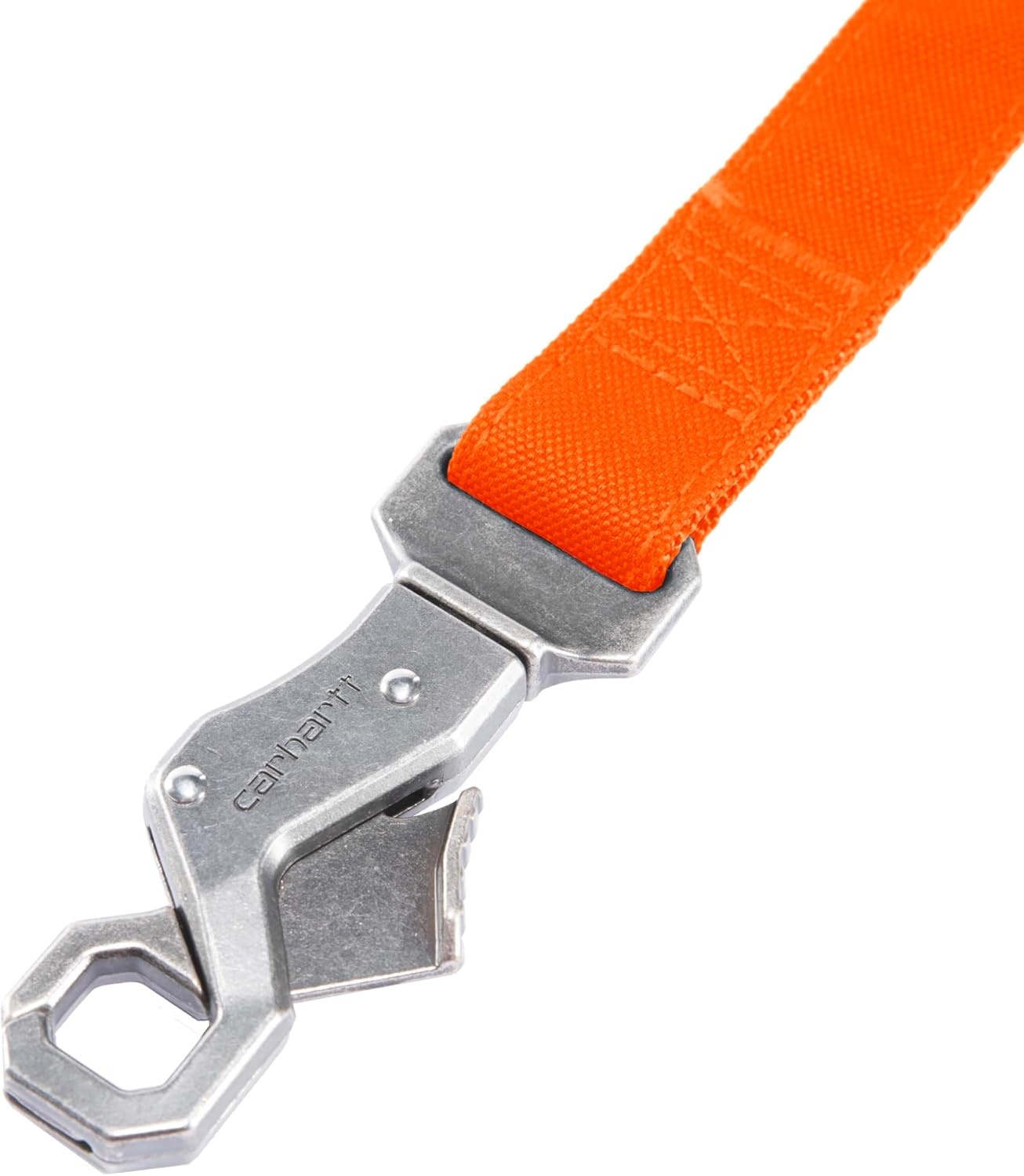 imageCarhartt Field Dog Leash Durable 600Denier Fabric WAdjustable Metal DRing Hardware Carhartt Brown LargeHunter Orange