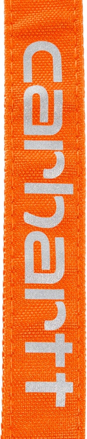 imageCarhartt Field Dog Leash Durable 600Denier Fabric WAdjustable Metal DRing Hardware Carhartt Brown LargeHunter Orange
