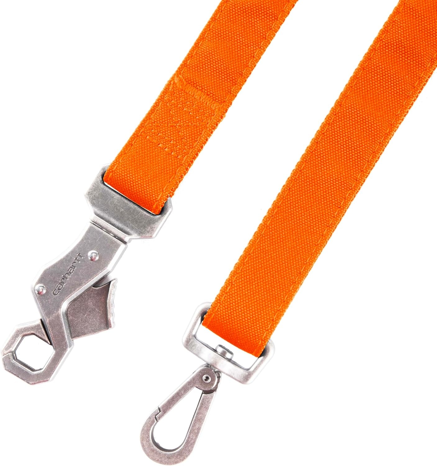 imageCarhartt Field Dog Leash Durable 600Denier Fabric WAdjustable Metal DRing Hardware Carhartt Brown LargeHunter Orange