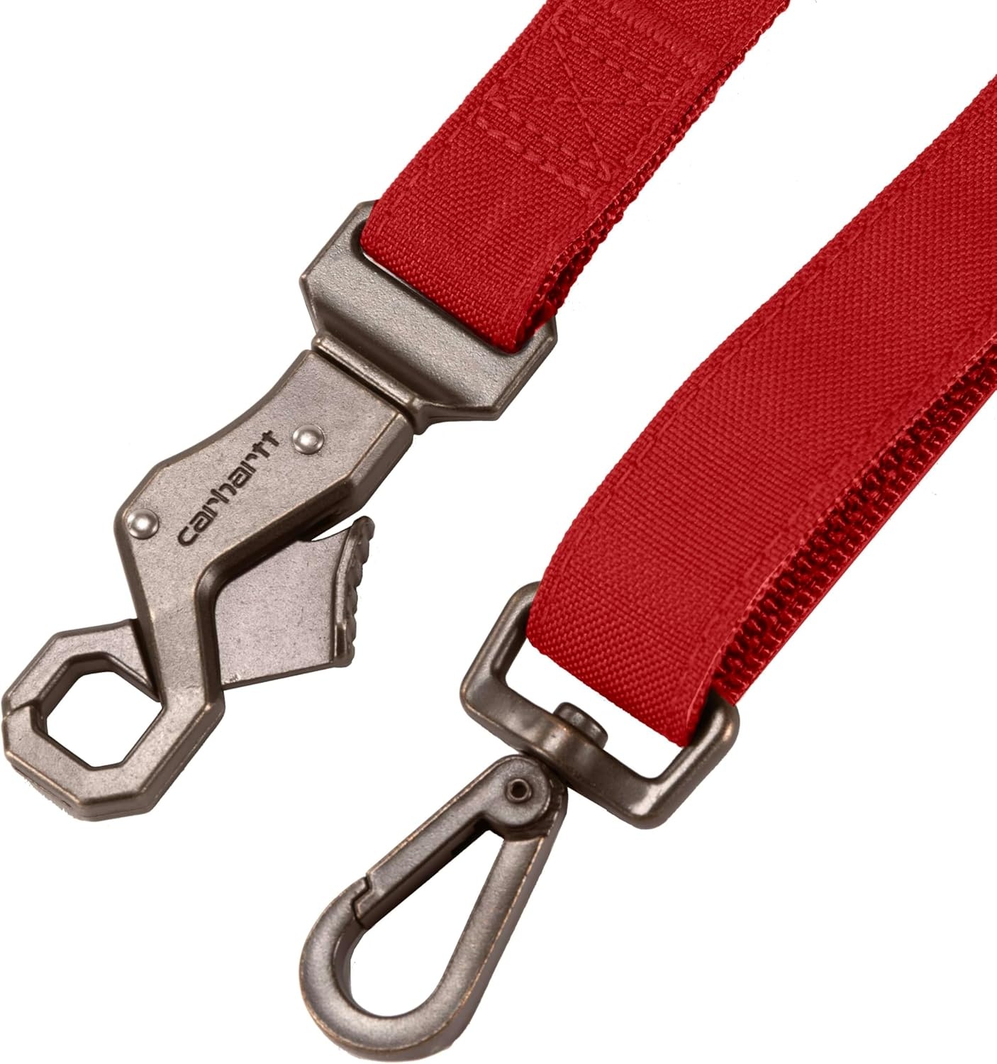 imageCarhartt Field Dog Leash Durable 600Denier Fabric WAdjustable Metal DRing Hardware Carhartt Brown LargeIndustry Red