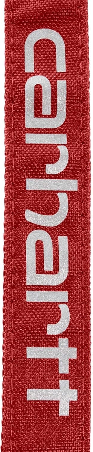 imageCarhartt Field Dog Leash Durable 600Denier Fabric WAdjustable Metal DRing Hardware Carhartt Brown LargeIndustry Red