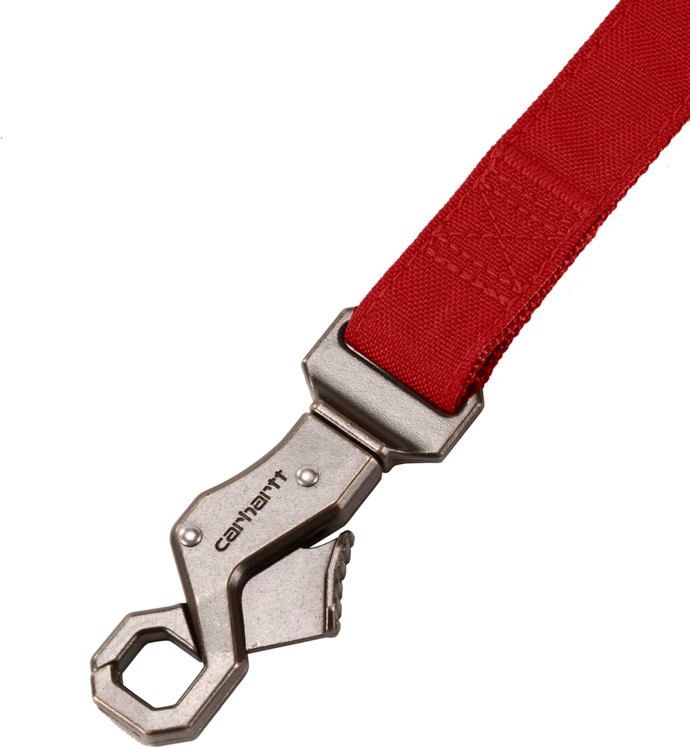 imageCarhartt Field Dog Leash Durable 600Denier Fabric WAdjustable Metal DRing Hardware Carhartt Brown LargeIndustry Red