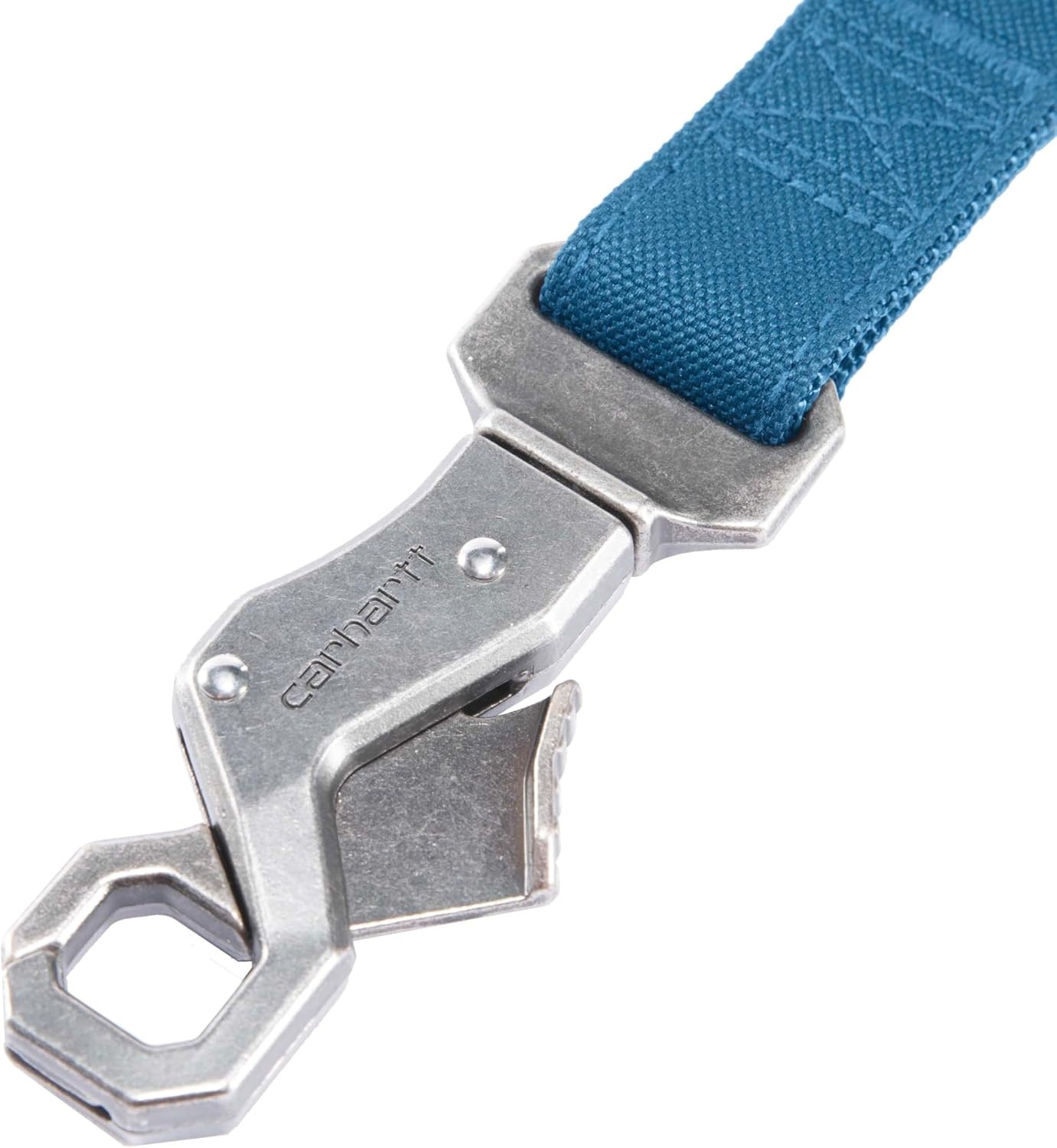 imageCarhartt Field Dog Leash Durable 600Denier Fabric WAdjustable Metal DRing Hardware Carhartt Brown LargeMarine Blue