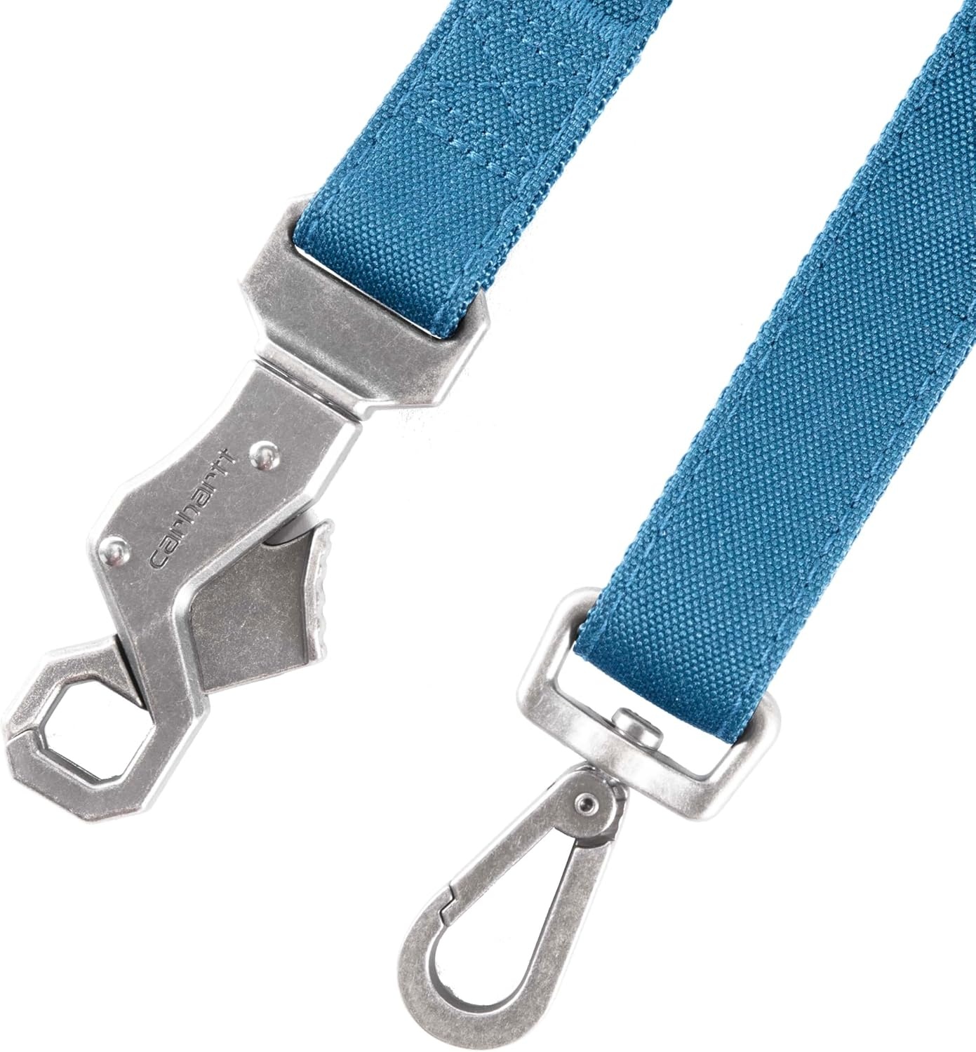 imageCarhartt Field Dog Leash Durable 600Denier Fabric WAdjustable Metal DRing Hardware Carhartt Brown LargeMarine Blue