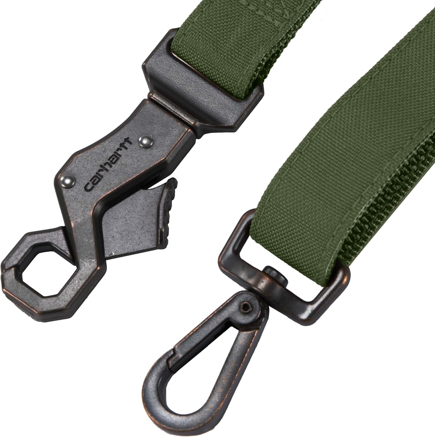 imageCarhartt Field Dog Leash Durable 600Denier Fabric WAdjustable Metal DRing Hardware Carhartt Brown LargeOak Leaf