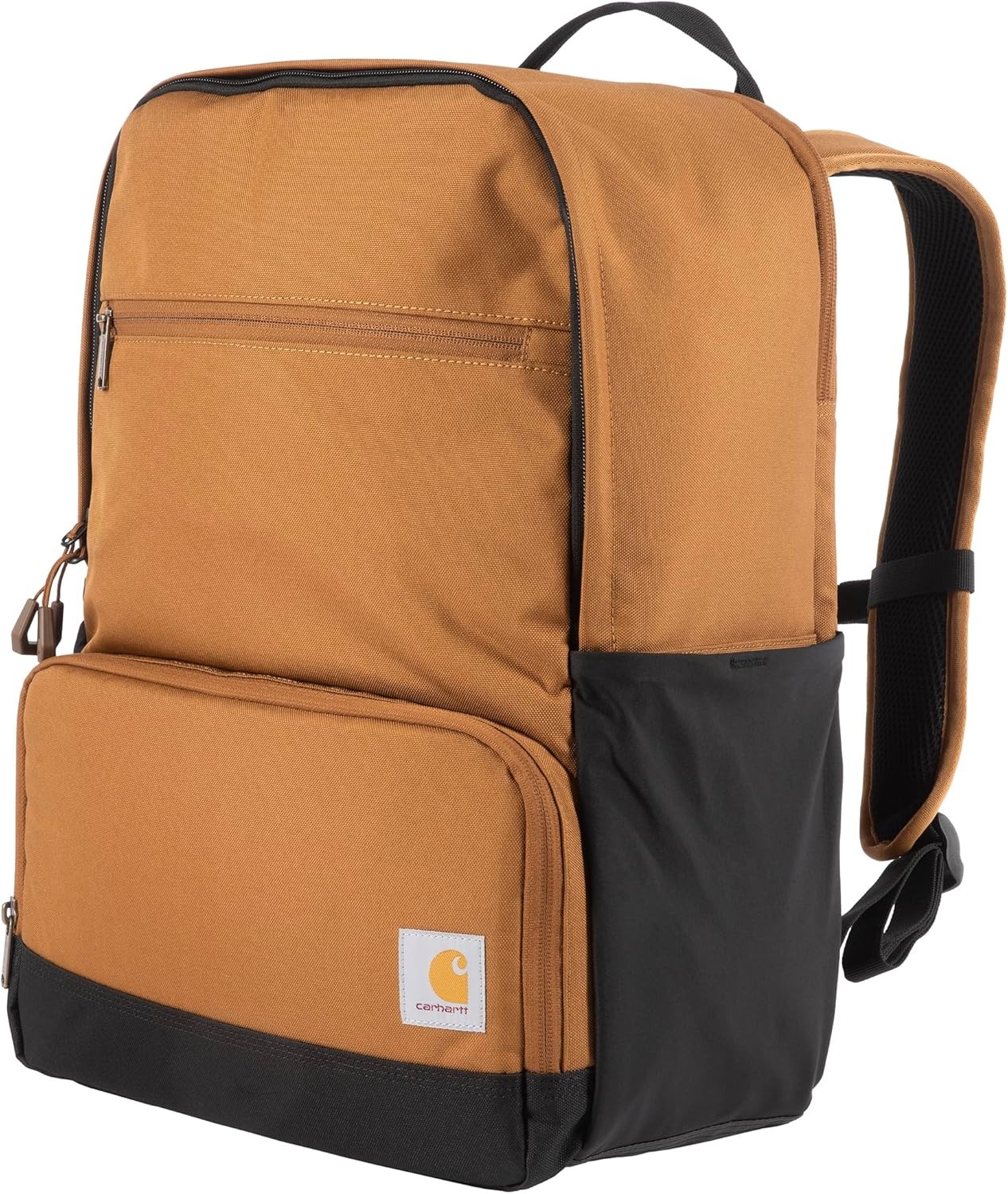 image:imageCarhartt Insulated Two Compartment Cooler Durable Water Repellent Material WFront Zippered Pocket for Camping Beach amp TravelCarhartt Brown