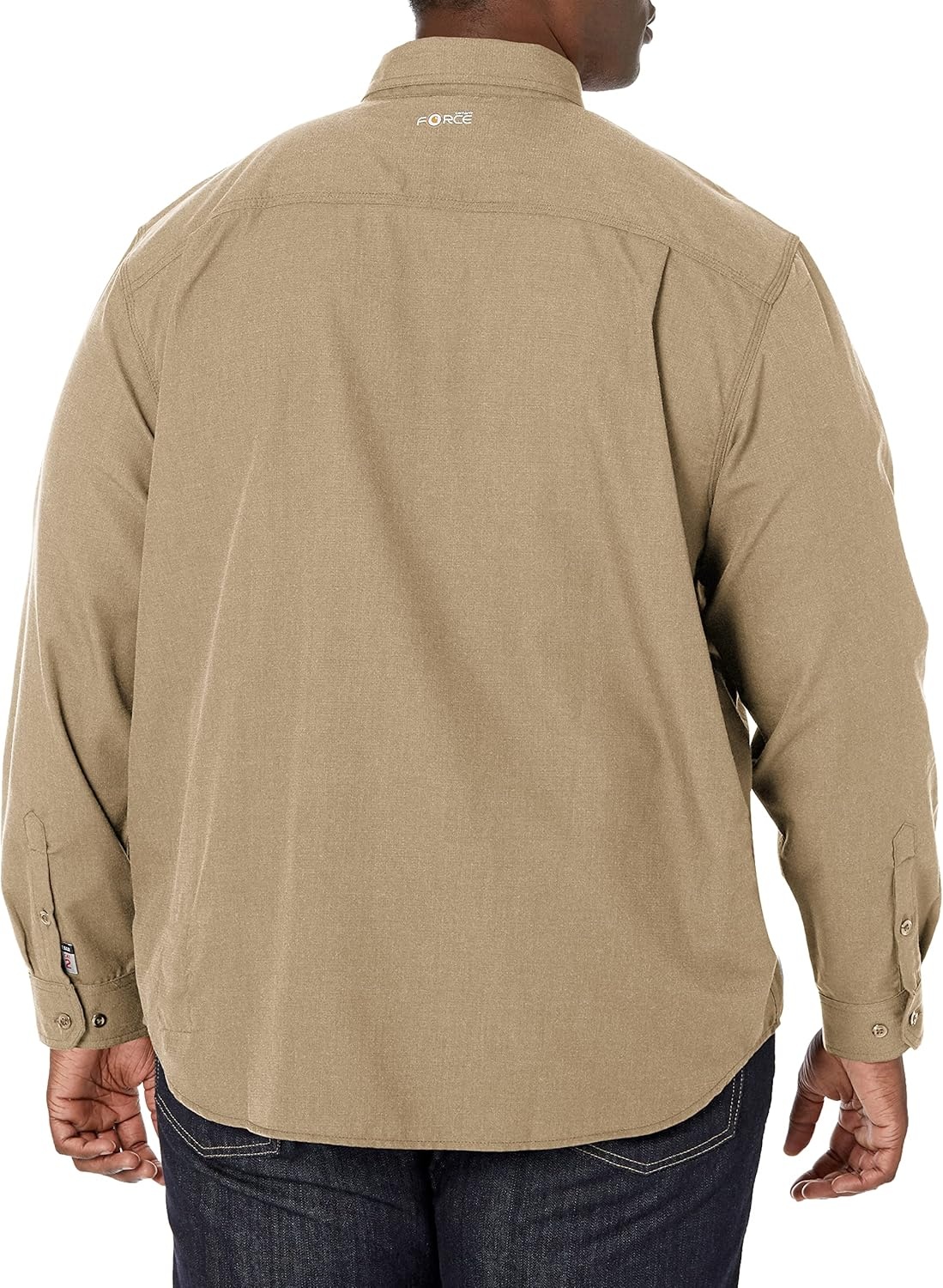 image:imageCarhartt Mens 104138 FlameResistant Force Lightweight Long Sleeve ShDark Khaki
