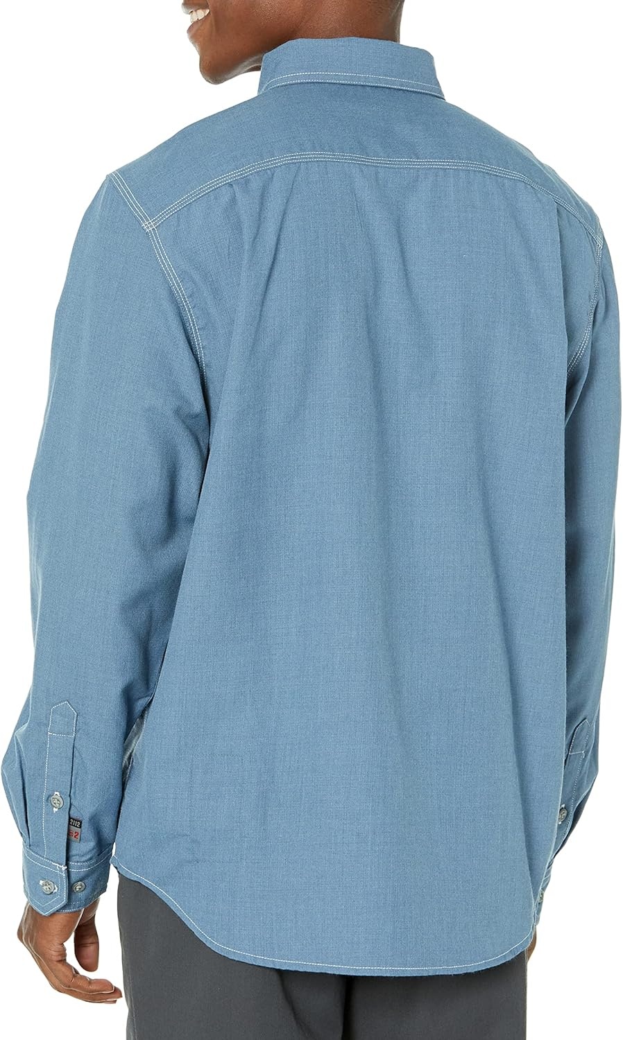 image:imageCarhartt Mens 104138 FlameResistant Force Lightweight Long Sleeve ShSteel Blue