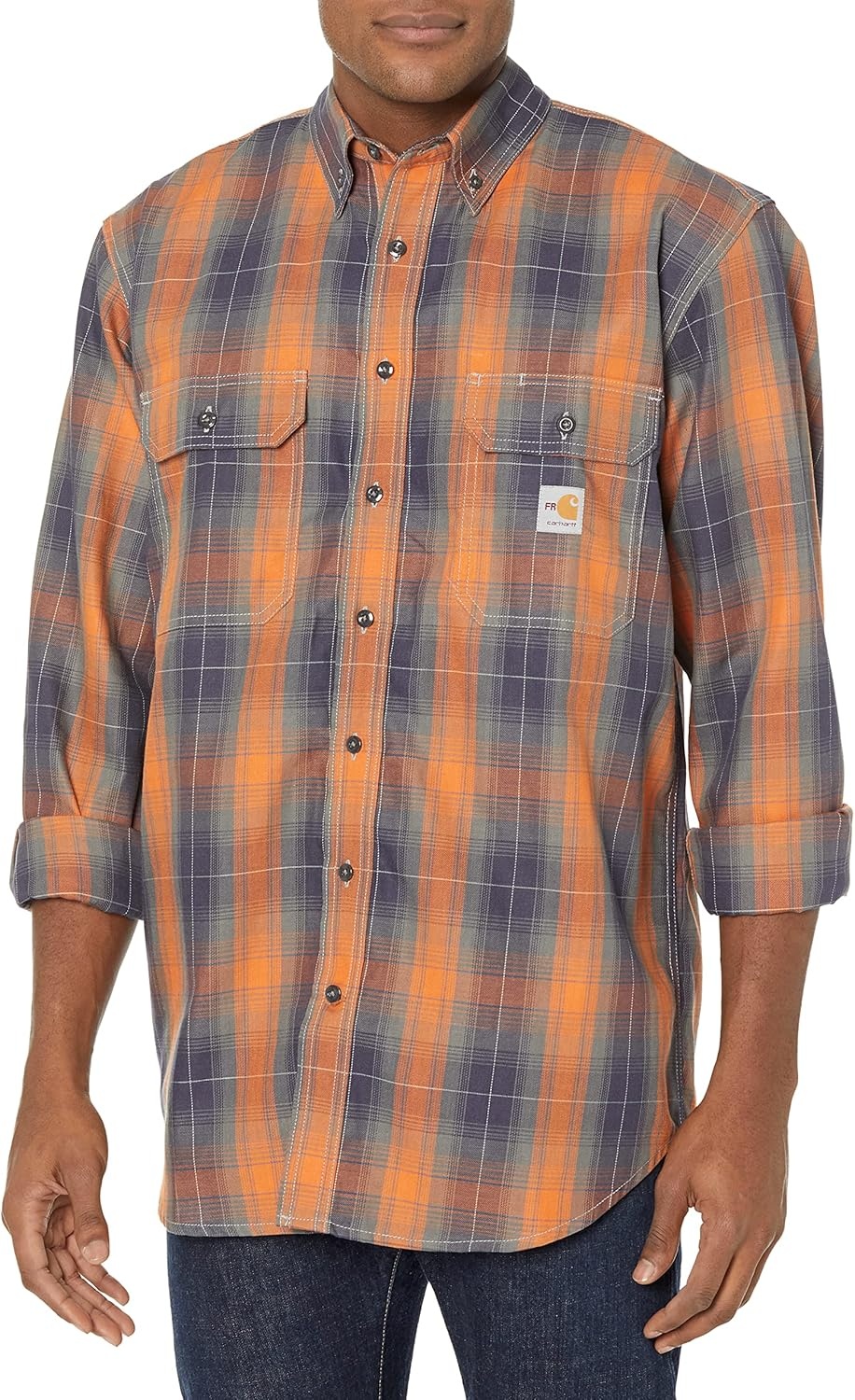 image:imageCarhartt Mens 104507 FlameResistant Force Rugged Flex LooseBold Orange