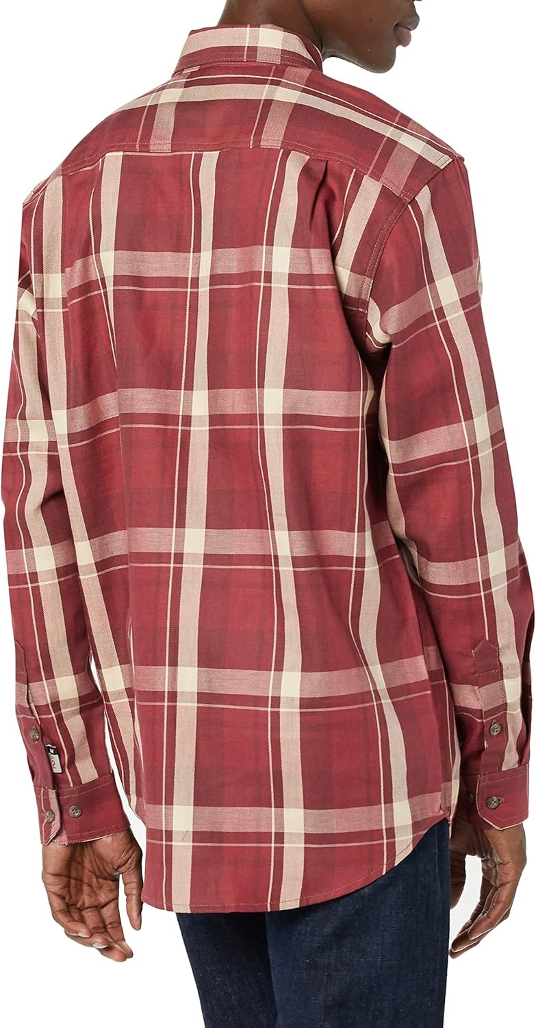 image:imageCarhartt Mens 104507 FlameResistant Force Rugged Flex LooseDark Barn Red