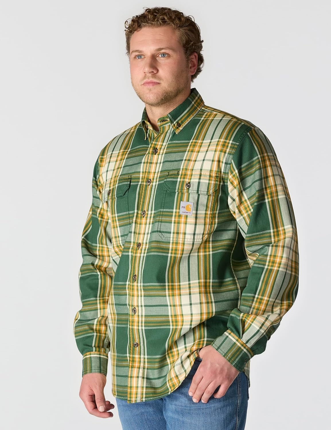 image:imageCarhartt Mens 104507 FlameResistant Force Rugged Flex LooseMountain ViewCarhartt Gold