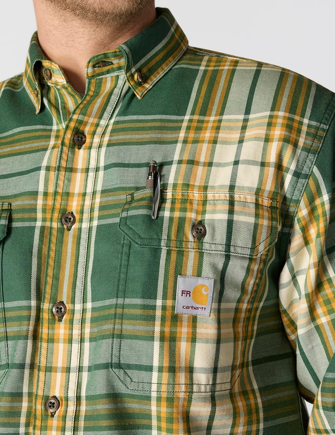 image:imageCarhartt Mens 104507 FlameResistant Force Rugged Flex LooseMountain ViewCarhartt Gold