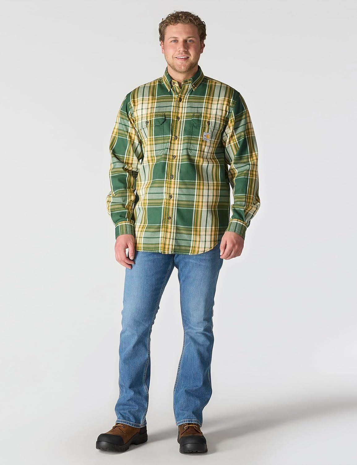 image:imageCarhartt Mens 104507 FlameResistant Force Rugged Flex LooseMountain ViewCarhartt Gold