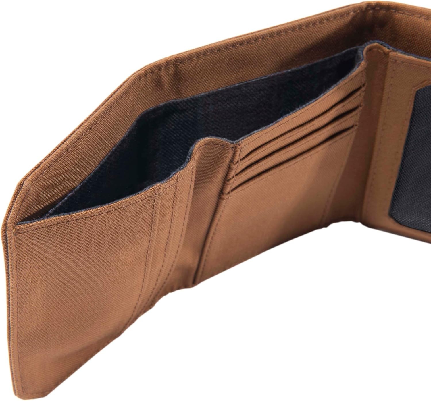 image:imageCarhartt Mens 700D Nylon Duck Wallets RFIDBlocking WTrifold and Front Pocket OptionsCarhartt Brown Trifold