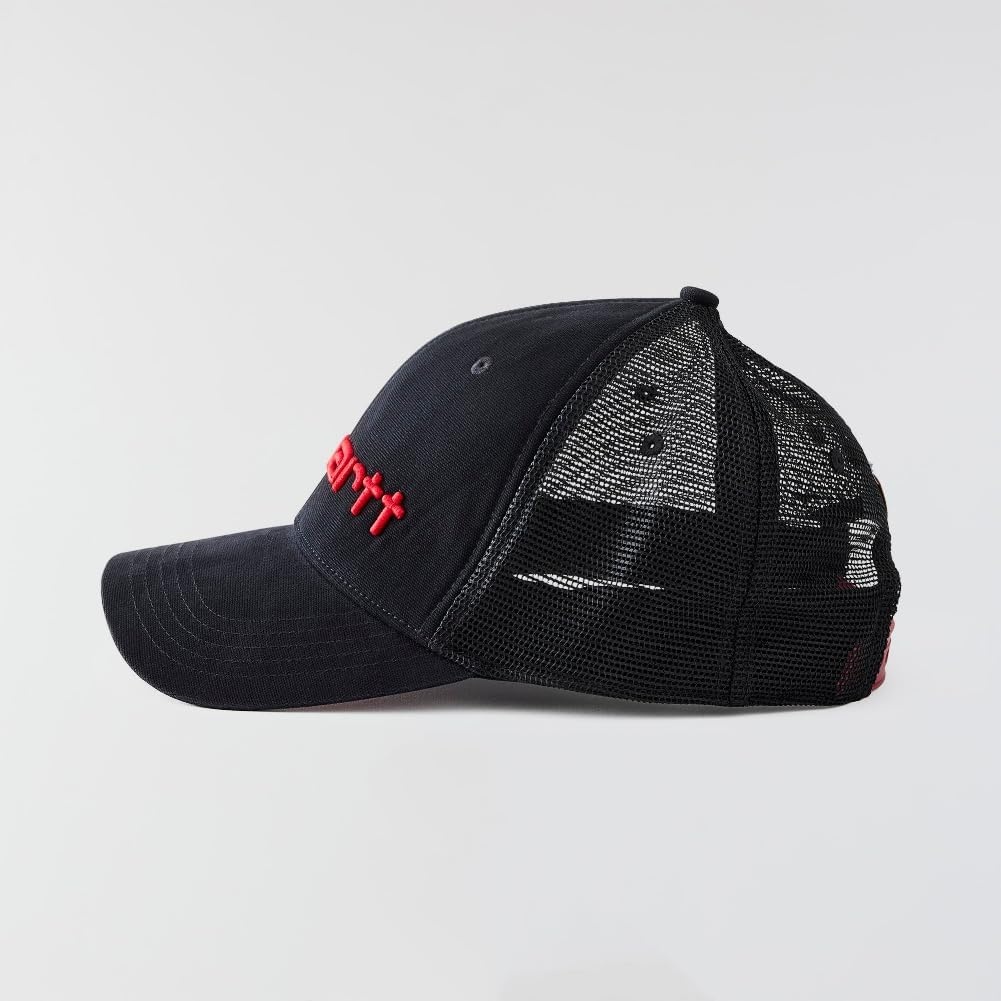 image:imageCarhartt Mens Canvas MeshBack Logo Graphic CapBlackCrab Apple