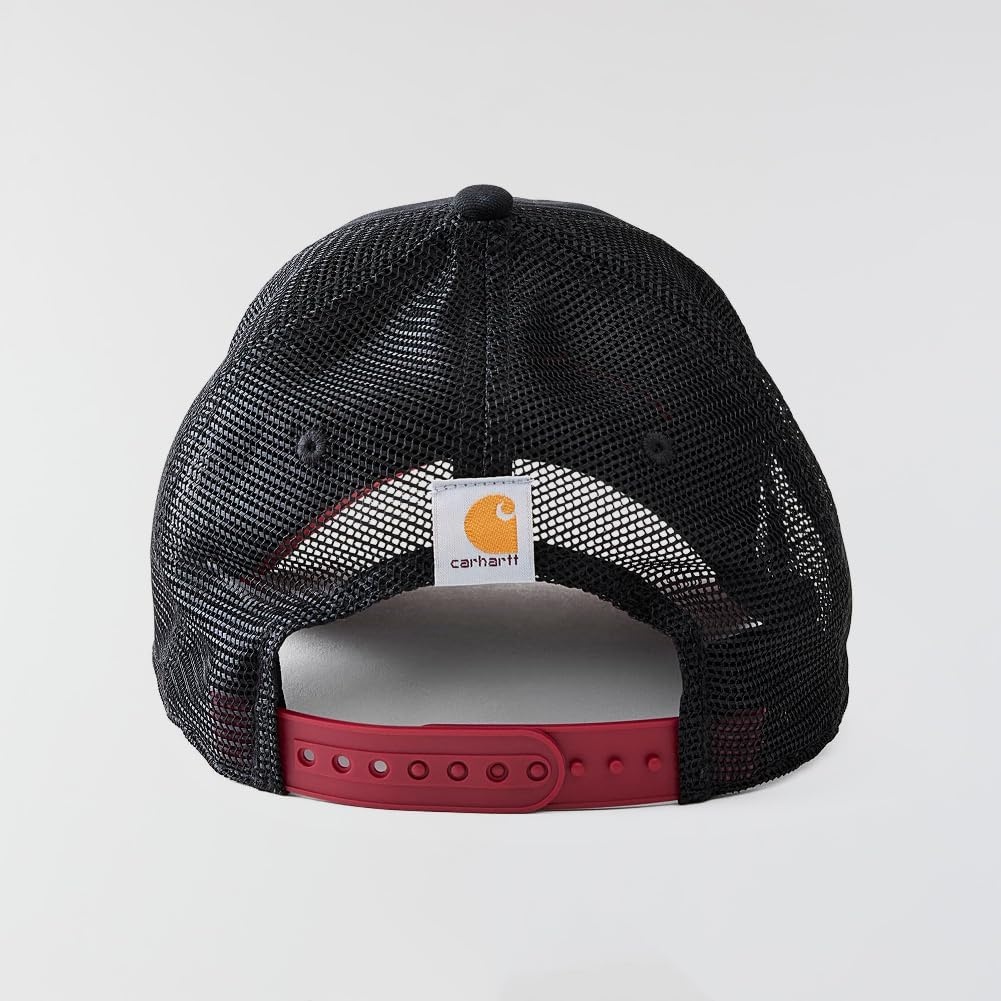 image:imageCarhartt Mens Canvas MeshBack Logo Graphic CapBlackCrab Apple
