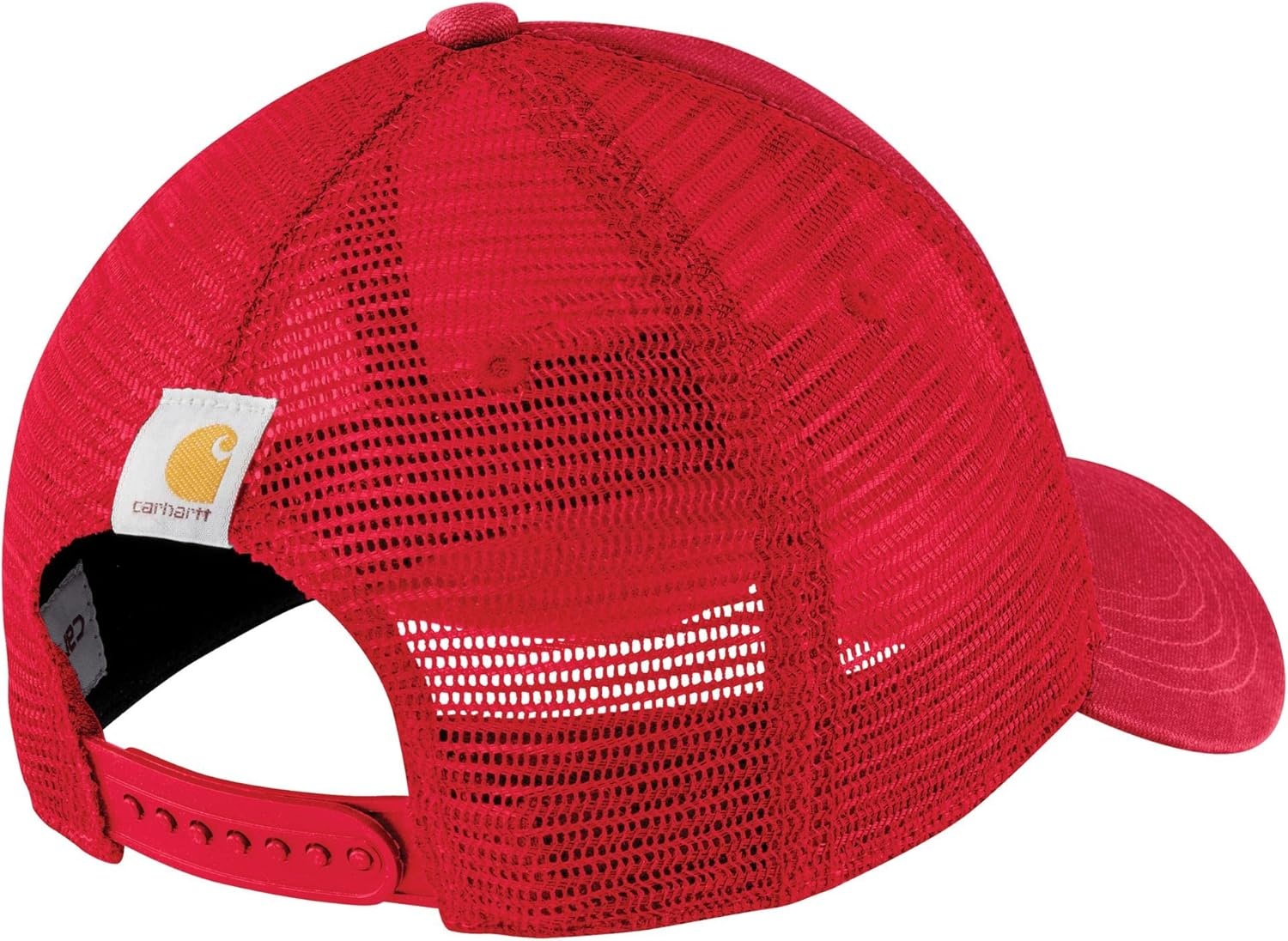 image:imageCarhartt Mens Canvas MeshBack Logo Graphic CapFire Red