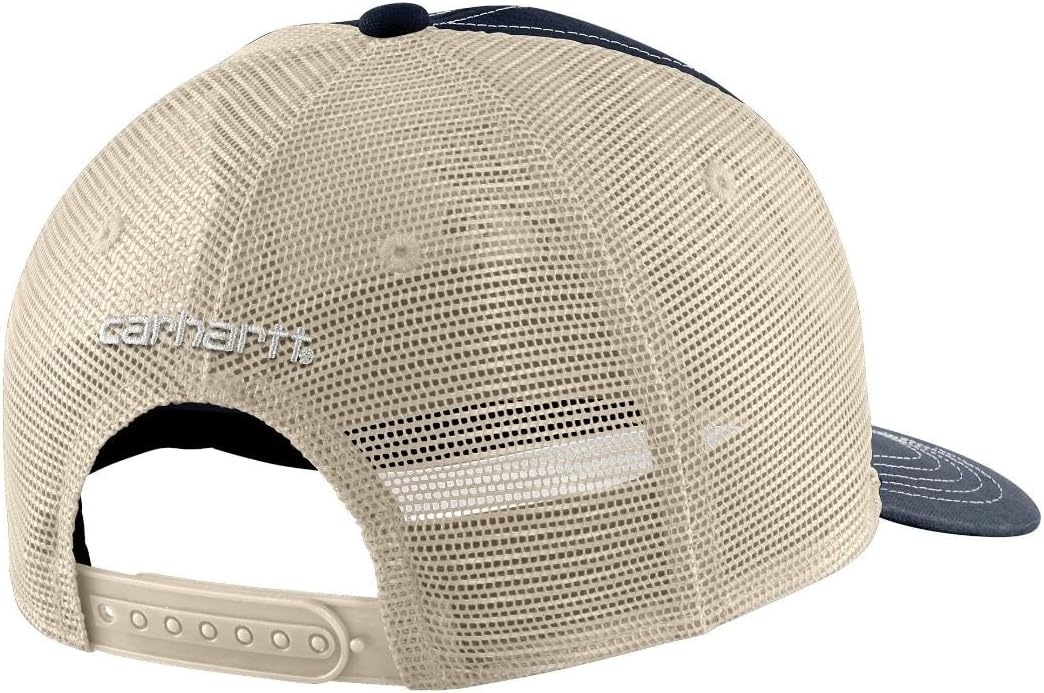 image:imageCarhartt Mens Canvas MeshBack Workwear Patch CapNavy