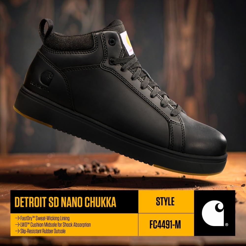 imageCarhartt Mens Detroit Nano Toe Chukka SD SneakersBlack