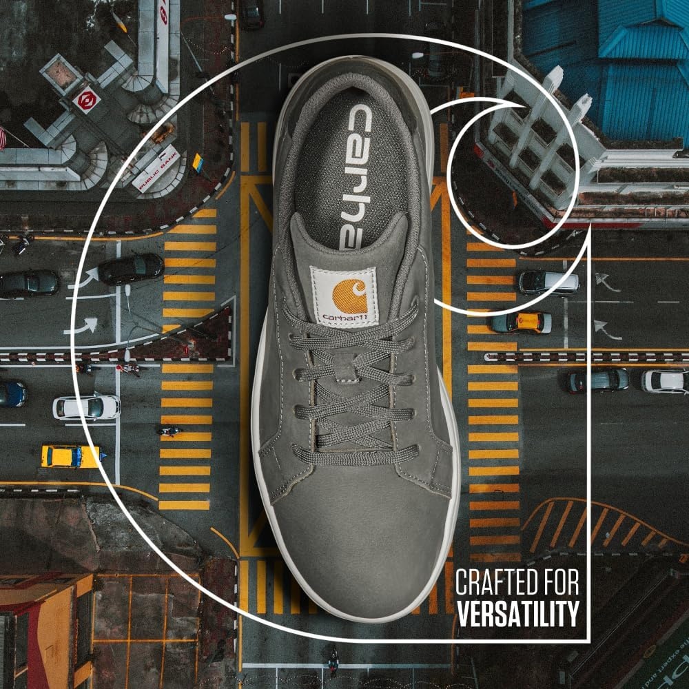 imageCarhartt Mens Detroit Nano Toe Leather Work SneakerMedium Grey