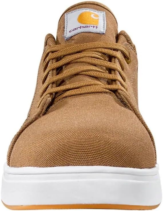 imageCarhartt Mens Detroit SD Nano Toe Canvas Work Sneakers Slip Resistant Outsole Static Dissipative FastDry LiningCoyote