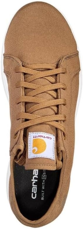 imageCarhartt Mens Detroit SD Nano Toe Canvas Work Sneakers Slip Resistant Outsole Static Dissipative FastDry LiningCoyote