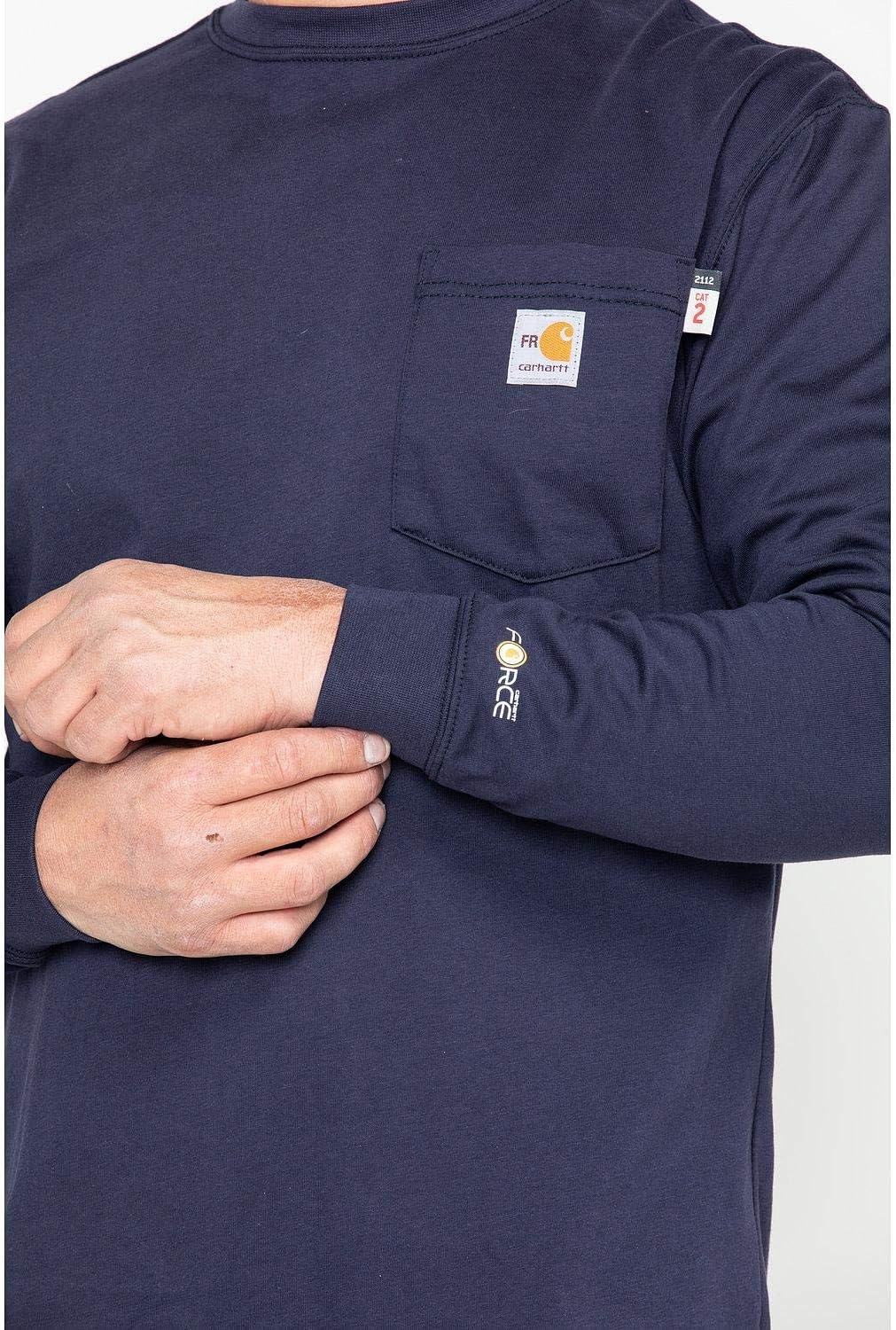 image:imageCarhartt Mens FR Force Dearborn Loose LS TShirtNavy