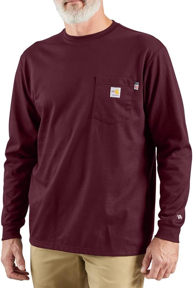 image:imageCarhartt Mens FR Force Dearborn Loose LS TShirtPort