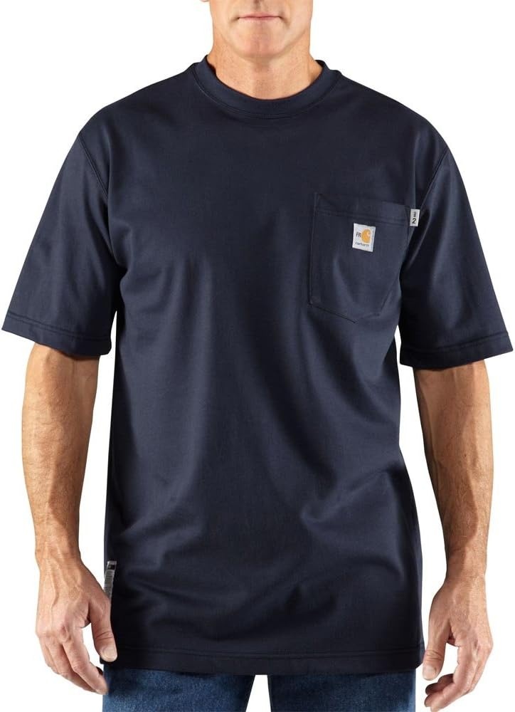 image:imageCarhartt Mens FR Force Dearborn Loose TShirtDark Navy