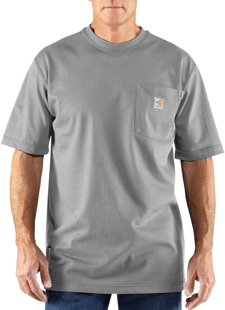 image:imageCarhartt Mens FR Force Dearborn Loose TShirtLight Gray