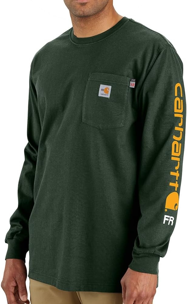 image:imageCarhartt Mens FR Force Irvine Loose LS Logo TShirtMountain View