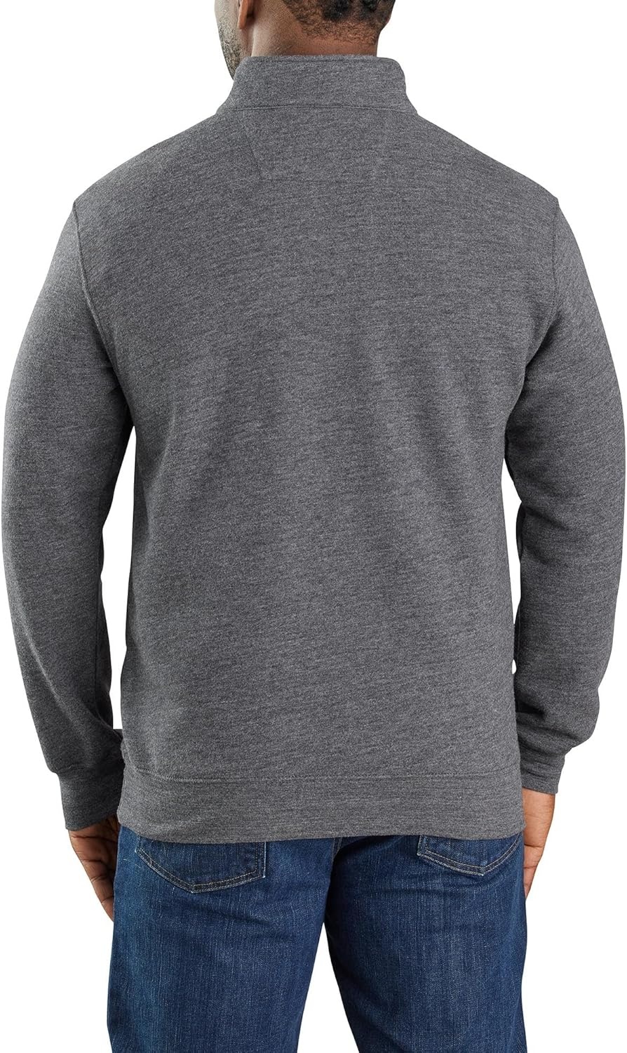 image:imageCarhartt Mens FR Force Marquette 14 Zip SweatshirtGranite Heather