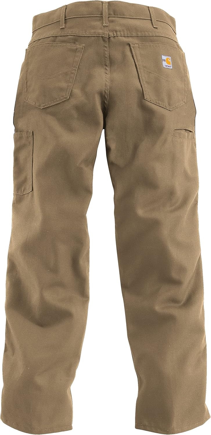 image:imageCarhartt Mens FR Loose Straight Canvas PantGolden Khaki