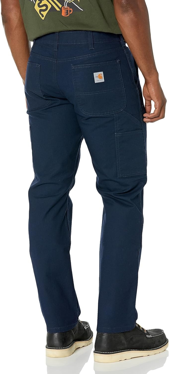 image:imageCarhartt Mens FR Relaxed Straight Rugged Flex Duck DungareeNavy