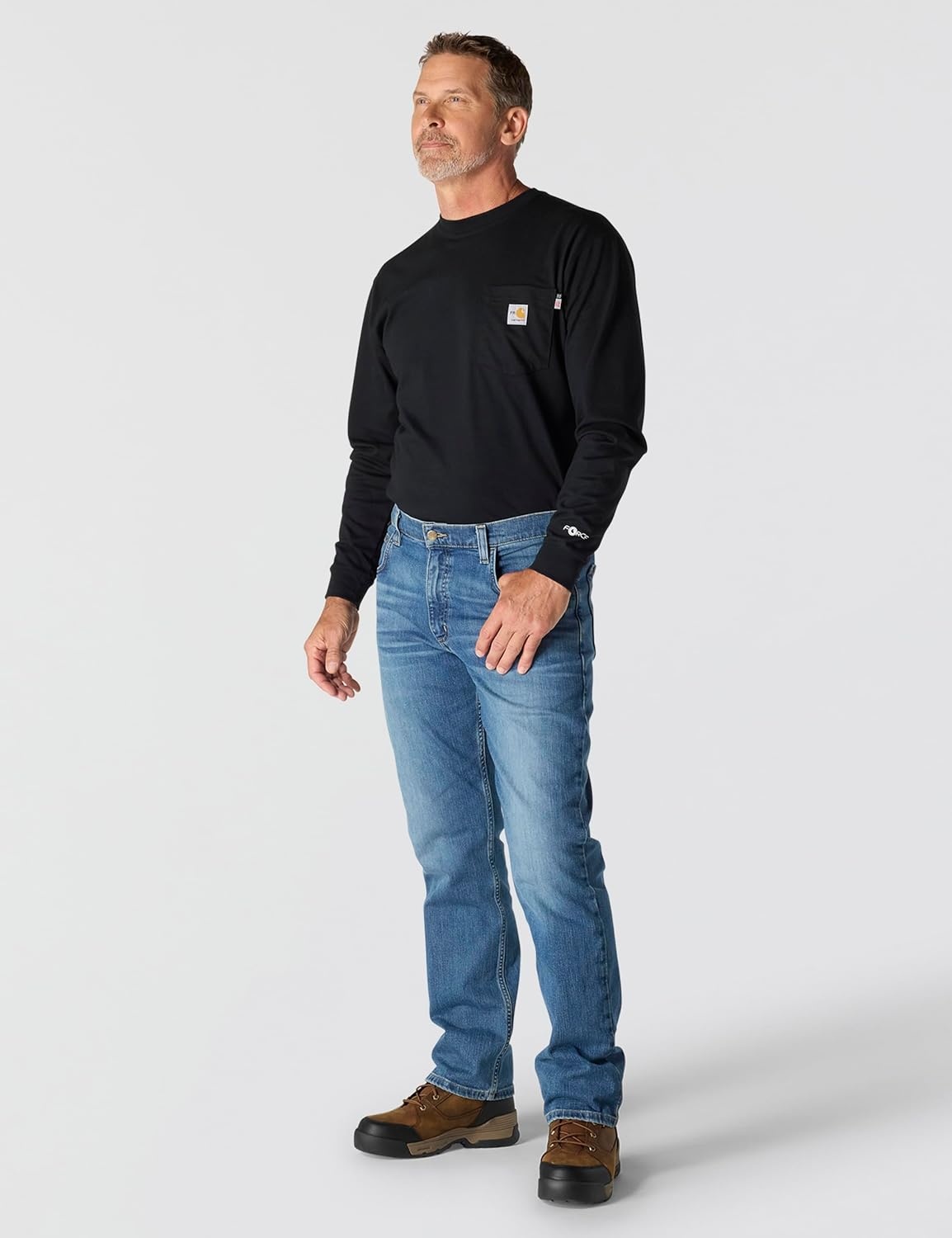 image:imageCarhartt Mens FR Relaxed Straight Rugged Flex JeanCascade