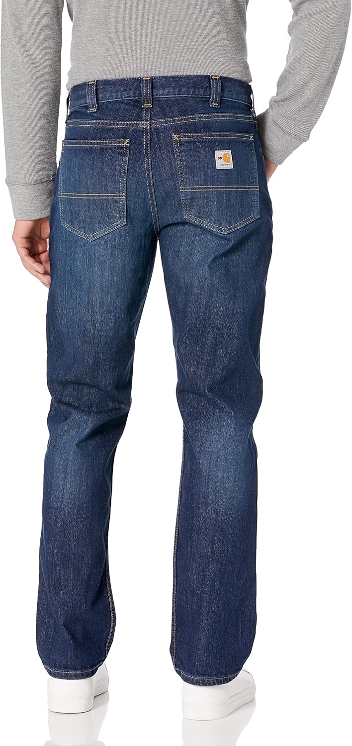 image:imageCarhartt Mens FR Relaxed Straight Rugged Flex JeanMidnight Indigo